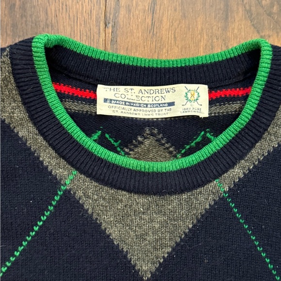 Vintage St. Andrews Links Golf Sweater Men's Size X-Large Scottish - Picture 2 of 10